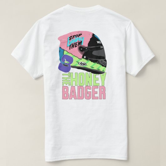 Daniel Ricciardo T - Shirt | Hör auf, ihr Helm zu  (Design Rückseite)