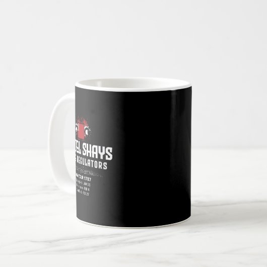 Daniel Shays Machusetts History Kaffeetasse (Vorderseite Links)