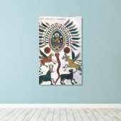 Daniel sieht Vier Bestien und Gott Leinwanddruck (Insitu (Holzboden))