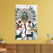 Daniel sieht Vier Bestien und Gott Leinwanddruck (Insitu (Wohnzimmer))