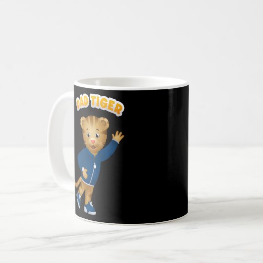 Daniel Tigers Nachbarschafts-Vater Tiger Kaffeetasse (Vorderseite Links)