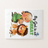 Daniel und das Löwen-Kinderrätchen Puzzle (Horizontal)