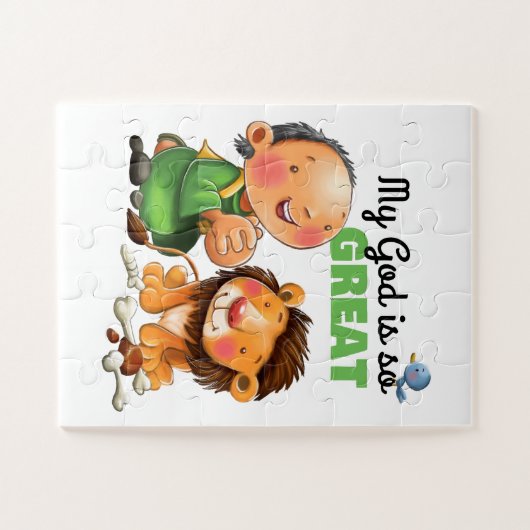 Daniel und das Löwen-Kinderrätchen Puzzle (Horizontal)