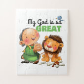 Daniel und das Löwen-Kinderrätchen Puzzle (Vertikal)