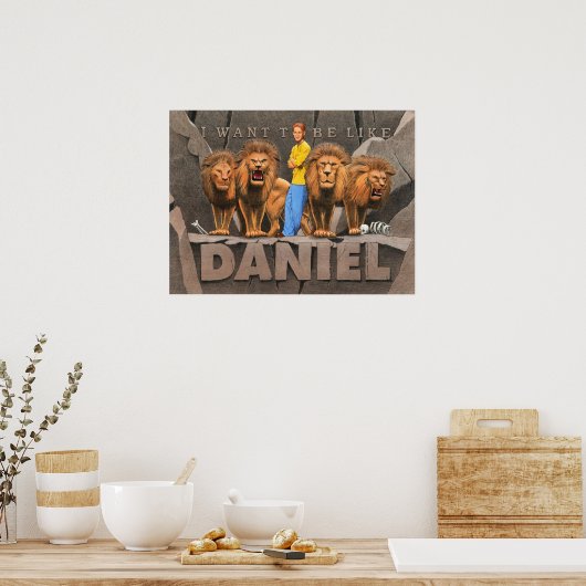 Daniel und The Lion's Den - Junge Poster (Küche)