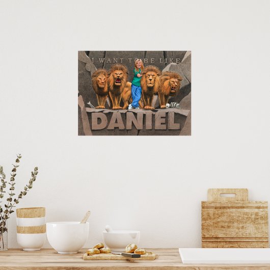 Daniel und The Lion's Den - Mädchen Poster (Küche)