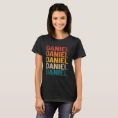 Daniel Vorname Shirt Vintag Daniel Name (Vorne ganz)