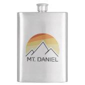 Daniel Washington Retro Flachmann (Vorderseite)