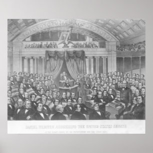 Daniel Webster, der die Vereinigten Staaten Poster