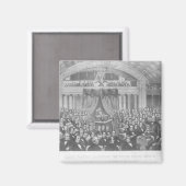 Daniel Webster spricht vor den Vereinigten Staaten Magnet (Vorderseite/Rückseite)