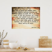 Daniel Webster Zitat Poster (Küche)