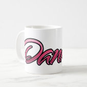 Daniela faded pink Tasse Teetasse Kaffeetasse (Vorderseite Links)