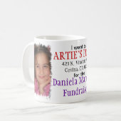 Daniela Fundraiser Kaffeetasse (Vorderseite Links)