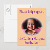 Daniela Fundraiser Postkarte (Vorne/Hinten)