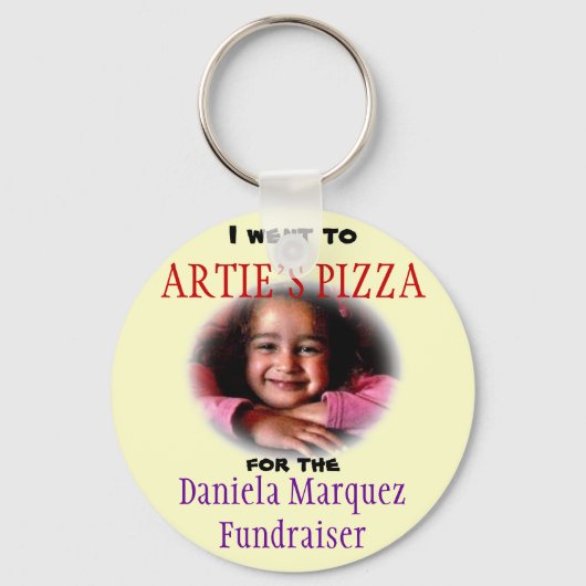 Daniela Fundraiser Schlüsselanhänger (Vorderseite)