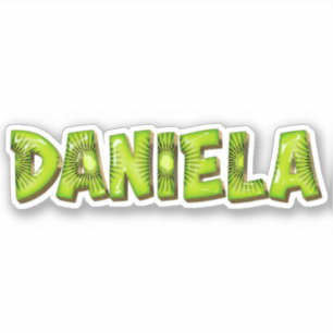 Daniela Name Kiwi Design Aufkleber Sticker
