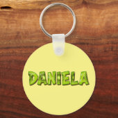 Daniela Name Kiwi Design Schlüsselanhänger (Vorderseite)