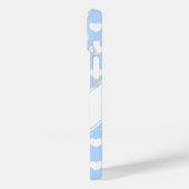 Daniela Name Template, Niedlich pastel blau und we Case-Mate iPhone Hülle (Rückseite / Links)