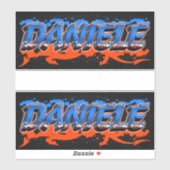 Daniele Vorname Name Graffiti Aufkleber Sticker (Blatt)