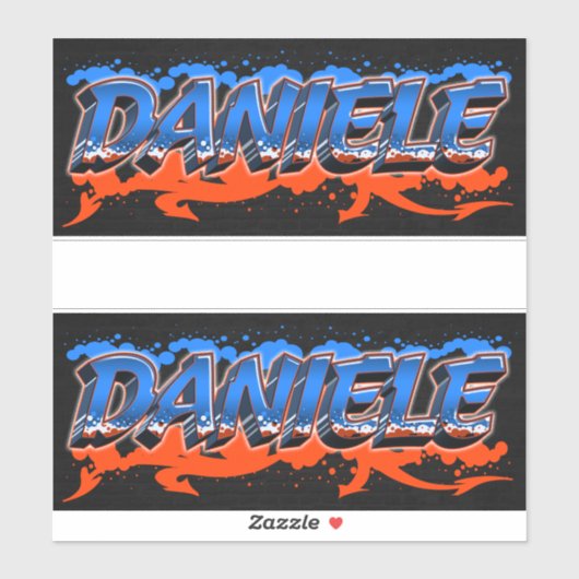 Daniele Vorname Name Graffiti Aufkleber Sticker (Blatt)