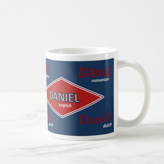 Danielinternationale NamensTasse Kaffeetasse (Rechts)