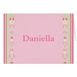 Daniella Modern Circles Name Card