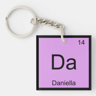 Daniella Name Chemie Element Periodensystem Schlüsselanhänger