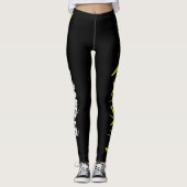 Danielle Add Your Name Abstrakt Art Leggings (Vorderseite)