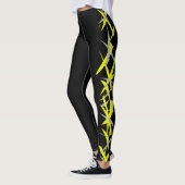 Danielle Add Your Name Abstrakt Art Leggings (Links)