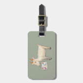 Danielle die Ziege Gepäckanhänger (Vorderseite vertikal)