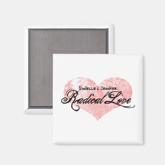 Danielle und Jennifer Radical Liebe Magnet (Vorderseite/Rückseite)