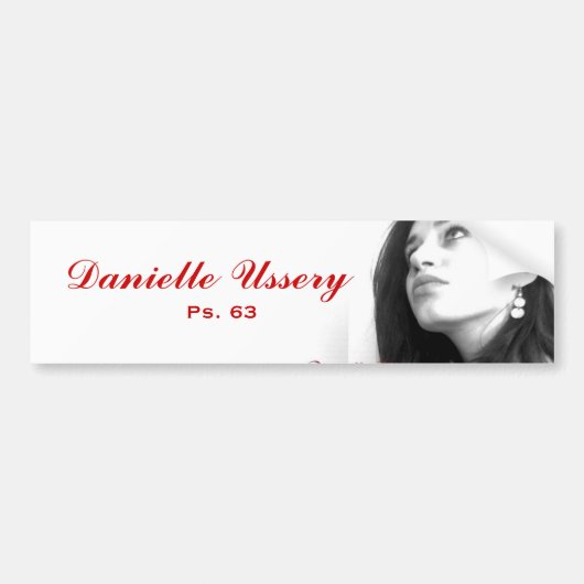 Danielle Ussery Promo Autoaufkleber (Vorne)
