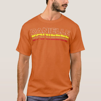 Danielle Vorname Lustig Vintage Sonnenuntergang Da T-Shirt