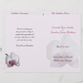 Danielle's Hochzeitsprogramm (Vorne/Hinten)