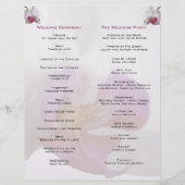 Danielle's Wedding Program vert (Rückseite)