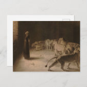 Daniel's Answer to the King by Briton Riviere Postkarte (Vorne/Hinten)
