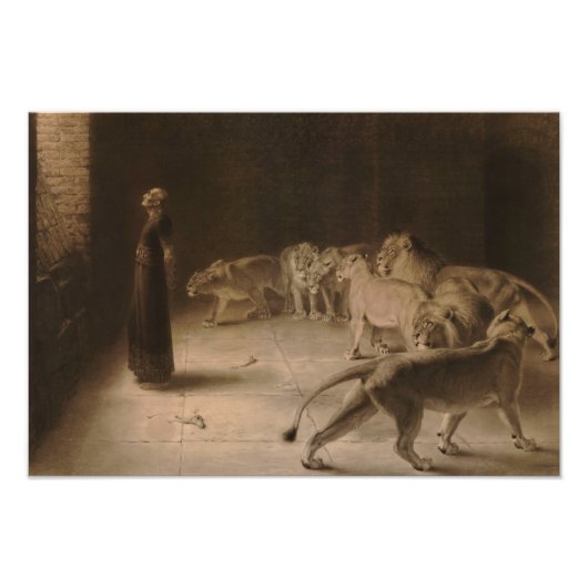 Daniel's Antwort auf den König von Briton Riviere Fotodruck (Vorne)