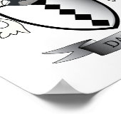 Daniels-Familienwappen-Wappen Poster (Ecke)