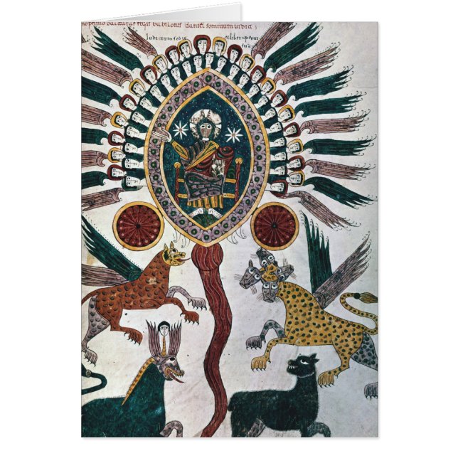 Daniels Vision von vier Tieren und von Gott (Vorne)