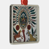 Daniels Vision von vier Tieren und von Gott Silbernes Ornament (Rechts)