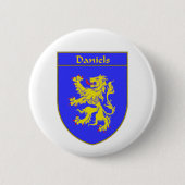 Daniels Wappen/Familienwappen Button (Vorderseite)