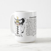 Danielson, der Ursprung, die Bedeutung und das Kaffeetasse (Vorderseite Links)