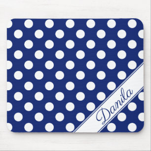 Danila Individuelle Name Template Dunkel blaue wei Mousepad