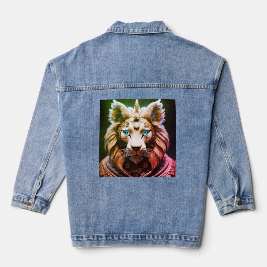 Danim jaceat lion disgin jeansjacke (Rückseite)