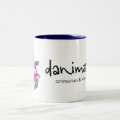 Danimations Charakter-Tasse 2009 Zweifarbige Tasse (Mittel)