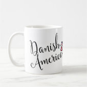 Dänisch American Entwined Hearts Tasse (Links)