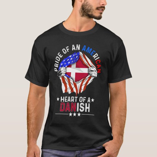 Dänisch Amerika Prix Auslandsland Denm T-Shirt (Vorderseite)