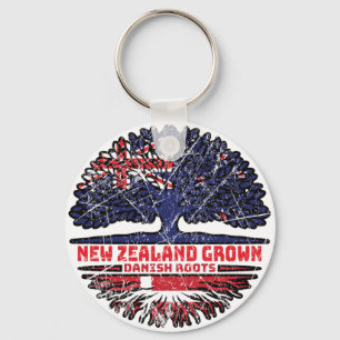 Dänisch Dänemark Neuseeländer New Zealand Treot Schlüsselanhänger