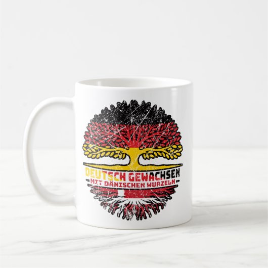 Dänisch Deutsch Deutschland Kaffeetasse (Links)