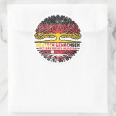 Dänisch Deutsch Deutschland Runder Aufkleber (Tasche)